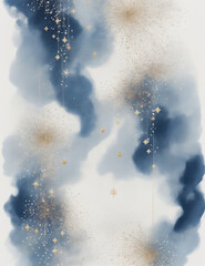 Wall Mural - blue splashes - abstract blue splash background - Generative AI