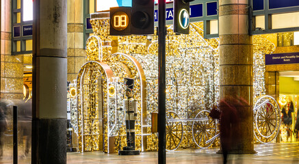 Wall Mural - London's Hammersmith area decorated for Christmas