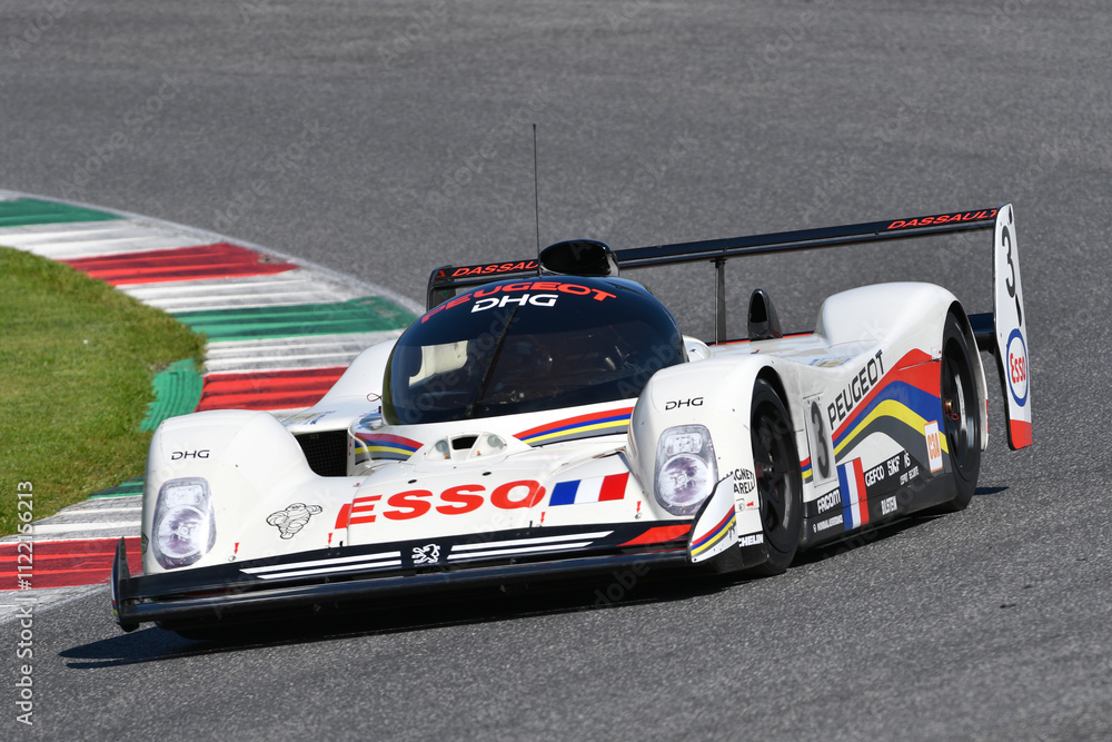 Scarperia, 5 April 2024: Peugeot 905 Evo 1 Bis group C year 1991 in ...