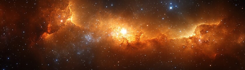 Wall Mural - exploring celestial phenomena outer space astronomy visuals cosmic environment wide-angle view stell