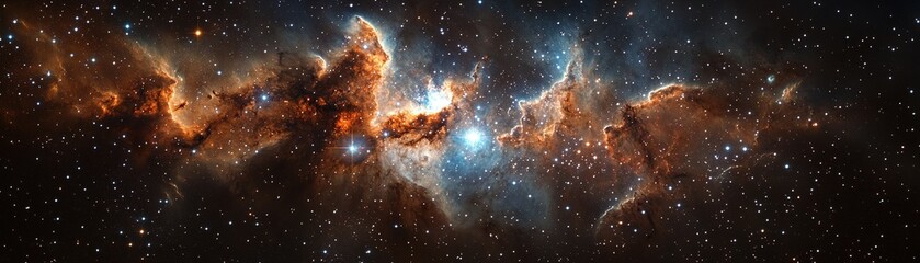 Wall Mural - exploring celestial phenomena deep space astrophotography cosmic environment wide-angle view stellar