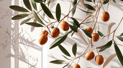 Poster - Timeless Olive Branch Decor Showcasing Elegance and Natural Beauty in Minimalist Style