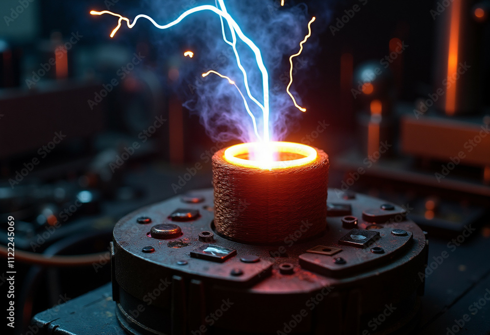 High Voltage Electrical Discharge Creates Mesmerizing Light Display