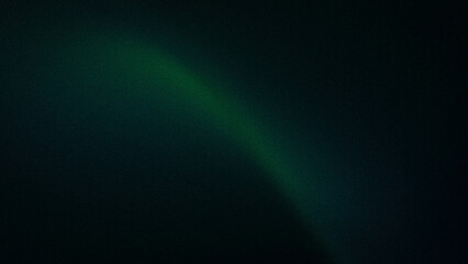Wall Mural - dark abstract 4k background with a subtle grainy texture, featuring a blurred green gradient and sof