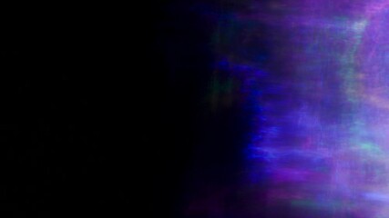 Aufkleber - Easy to add lens flare effects for overlay designs or screen blending mode to make high-quality images. Abstract sun burst, iridescent glare over black background. Wide angle horizontal wallpaper.