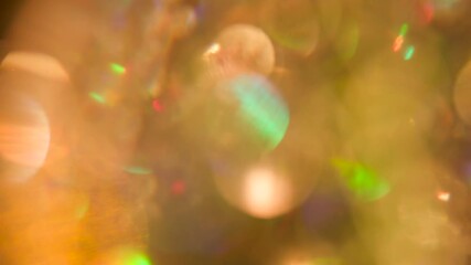 Aufkleber - Beautiful bokeh and light reflections.Abstract sun burst, iridescent glare over black background. Wide angle horizontal wallpaper.