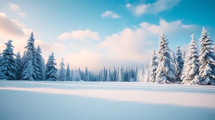 snowy countryside and forest in winter rovaniemi
