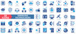 © Uniconlabs - Emerging technologies icon collection set. Containing ai, machine learning, augmented, virtual reality, iot, blockchain, quantum computing, artificial technology icon. Simple flat vector illustration.