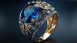 © Jiranath - Luxurious Statement Cocktail Ring with Stunning Tanzanite Gemstone Detail
