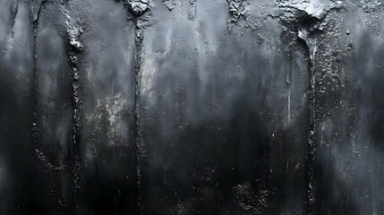 Wall Mural - Dark Grey Textured Wall: Abstract Art Background