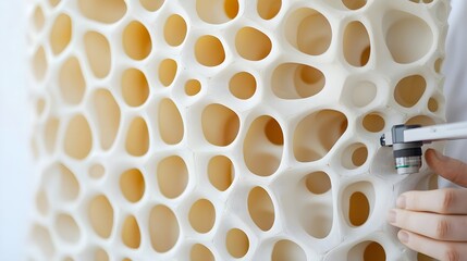 3d printed organic structure, abstract background - abstract backgr.