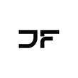 © abstyls - JF monogram logo design letter text name symbol monochrome logotype alphabet character simple logo