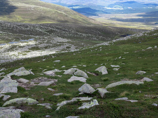 Wall Mural - Ascent of Lochnagar from Spital of Glen Muick - Cairngorms National Park - Aberdeenshire - Scotland - UK