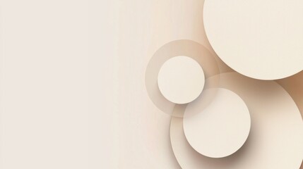 Wall Mural - A clean, minimal geometric background with simple lines and circles, using light shades for a contemporary and uncluttered look.
