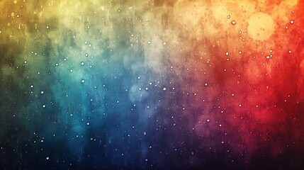 Poster - Abstract Artistic Watercolor Splash with Rainbow Gradient and Textured Background : Generative AI
