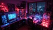 © Mahavira Osa - Ultimate Gamer's Paradise: Neon Nightscape