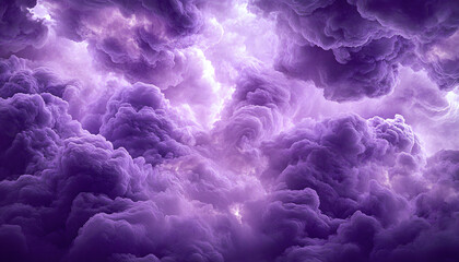 Wall Mural - abstract purple cloudscape with a soft glow