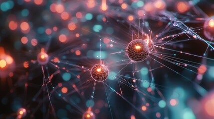 Fototapete - Security risks in data networksunderstanding threats technology digital environments cybersecurity data safety