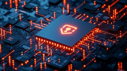 Poster - Risk analysis of security vulnerabilities in digital circuits cybersecurity environment in technology labs close-up