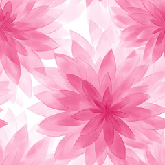 Wall Mural - seamless pattern with pink flowers