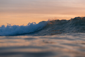 Wall Mural - beautiful wave in the summer morning.