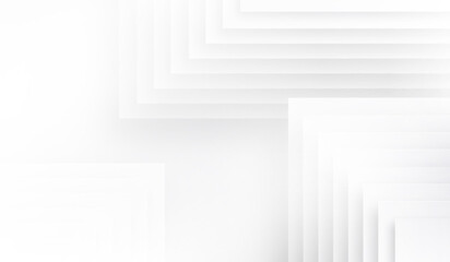 Wall Mural - white background. abstract geometric pattern. light gray texture. technology 3d patern. design of mo