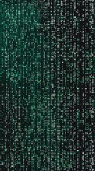 Wall Mural - green matrix digital background. abstract cyberspace concept