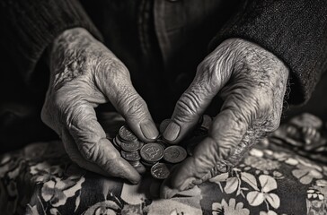 Wall Mural - hands of the person