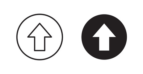 Poster - Upload arrow flat simple vector symbols illustration.