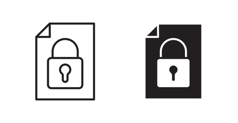 Poster - Confidential flat simple vector symbols illustration.