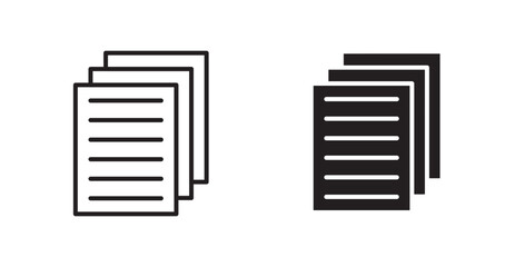 Poster - papers flat simple vector symbols illustration.