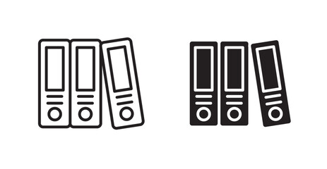 Poster - Binder flat simple vector symbols illustration.