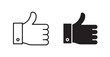 © Craft Studio - thumbs up flat simple vector symbols illustration.
