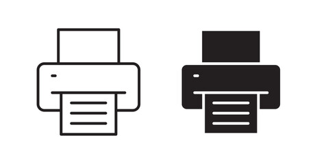 Poster - Print flat simple vector symbols illustration.