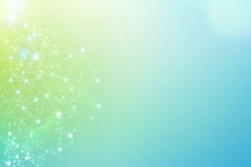 Wall Mural - a blue background with a green line that is dotted with stars