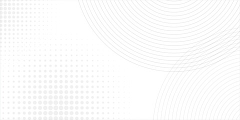 Poster - abstract white background with gradient color and artistic dynamic circle decoration simple art