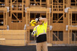 © Panacea Stock  - Construction worker having coffee break on construction site. A man builder in a helmet and goggles drinks a hot drink. Mature construction worker taking a break on site and drinking a coffee beverage