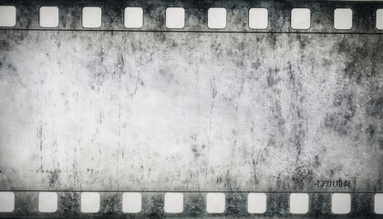 Wall Mural - Vintage Blank Filmstrip Frame Texture with Grain and Scratches for Retro Design, Cinematic Projects, and Photography Backgrounds. Perfect for Creative Editing, Art Projects, and Nostalgic Film Effect