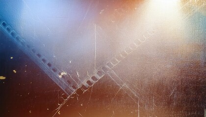 Wall Mural - vintage film strip texture. high-resolution close-up of faded and scratched analog film frame, perfe
