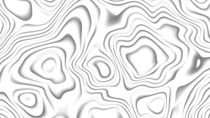 Fototapete - Black and white Seamless Fluid Art Abstract Background. 4k loop animation