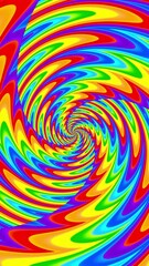 Fototapete - A Stunning and Colorful Spiral Swirl Graphic Design That Captivates the Eye Instantly