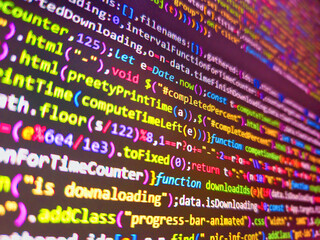code text written and created entirely by myself. background image. abstract background of digital b