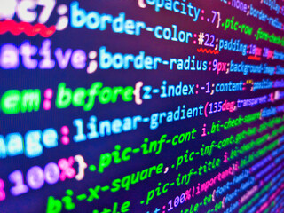 mobile app. background to programmers job offer. abstract computer script code. computer virus conce