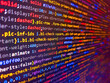 © Maciej - Jquery code background. Software development monitor screen background. Background image. Grow up coins for investment and saving concept. Stock market securities trading data background.