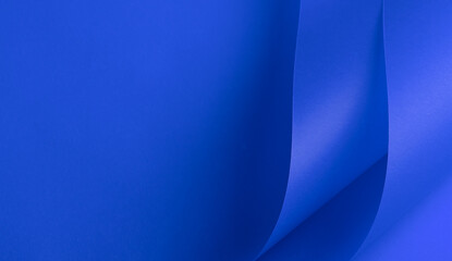 Wall Mural - elegant royal blue paper background with a rich matte texture and subtle wavy folds. vibrant deep