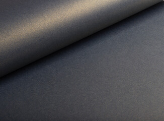 Leinwandbilder - Luxurious navy paper background with a sleek gradient and subtle grainy texture. Glossy metallic