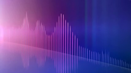Wall Mural - abstract pink and blue neon lines background