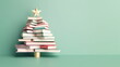 © Digital Snapshots - A Christmas tree made of music notes, giftbox, books or ribbon