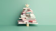 © Digital Snapshots - A Christmas tree made of music notes, giftbox, books or ribbon