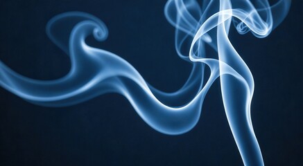 Wall Mural - Ethereal smoke dance illustrating the beauty of transformation and energy flow in a meditative space